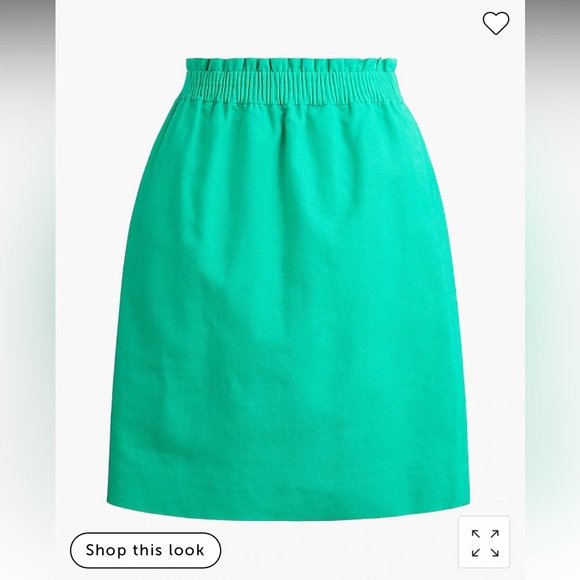 NWT Linen-cotton blend city skirt J Crew Factory sz 14 - Picture 5 of 5